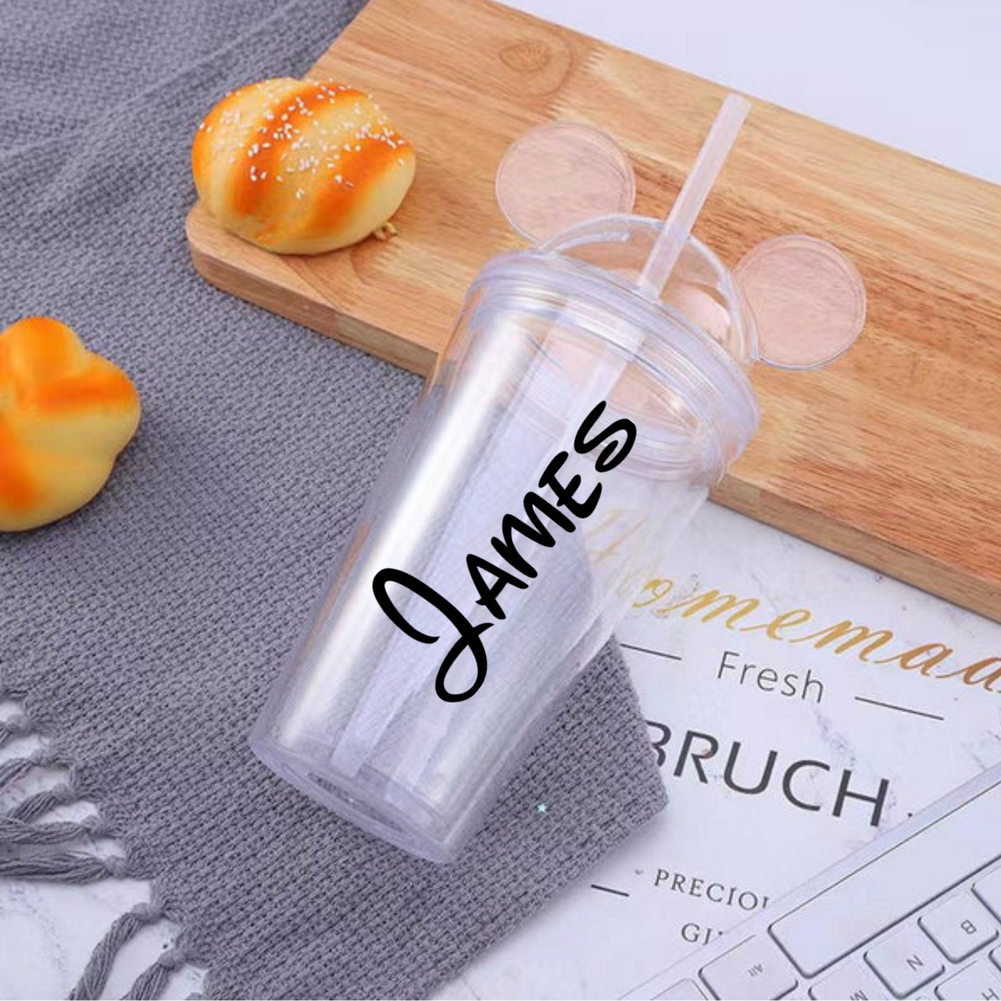 Mouse Ears 16oz Acrylic Tumbler.