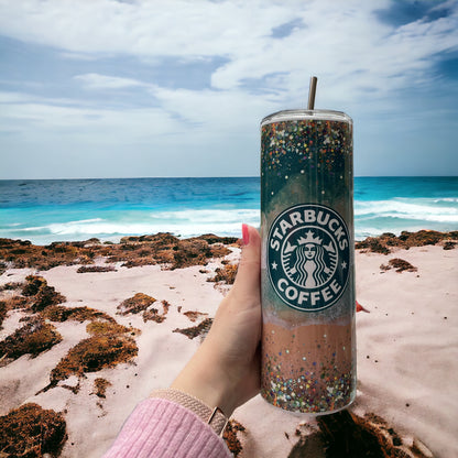 Starbucks 20oz Tumbler - Glitter Beach