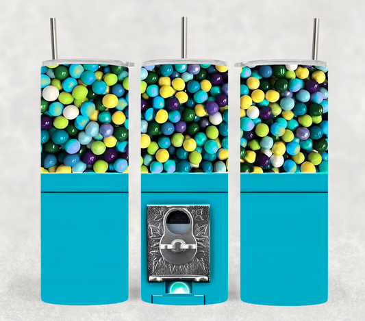 Retro Gumball Machine 20oz Tumbler.