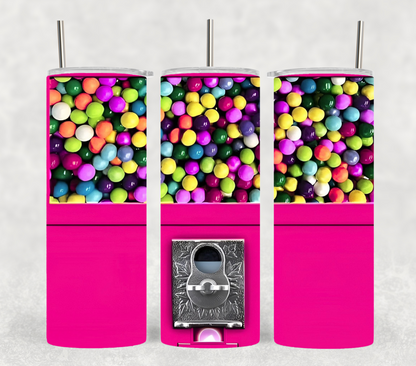 Retro Gumball Machine 20oz Tumbler.