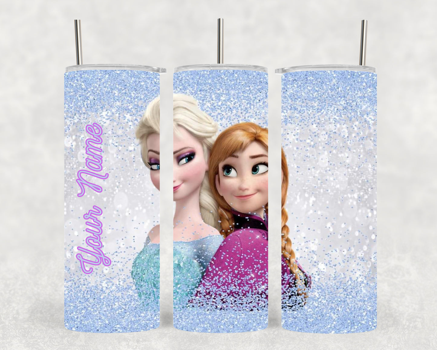 Personalised Frozen Anna & Elsa 20oz Tumbler