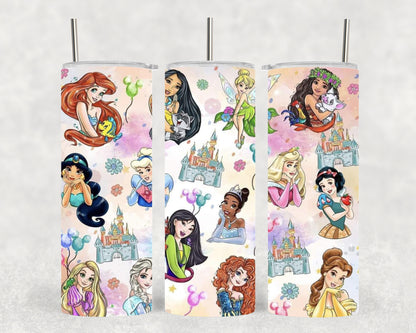 Princess Characters 20oz Tumbler.