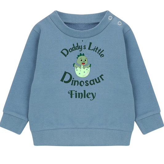 Daddy`s Little Dinosaur, Personalised Jumper.