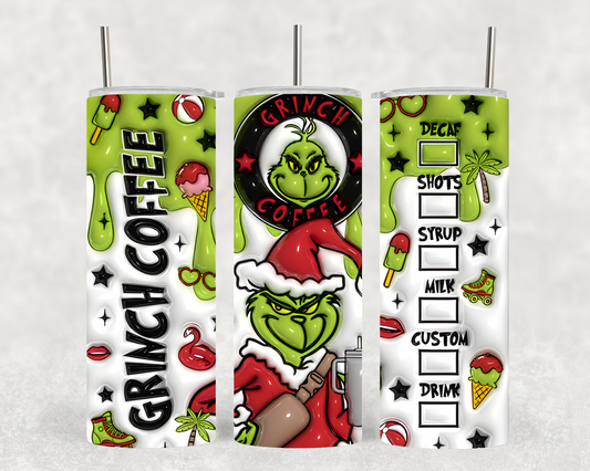 Christmas Grinch Coffee 20oz Tumbler