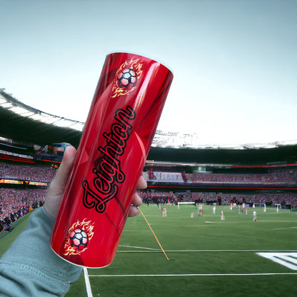 Personalised Manchester United Football 20oz Tumbler.