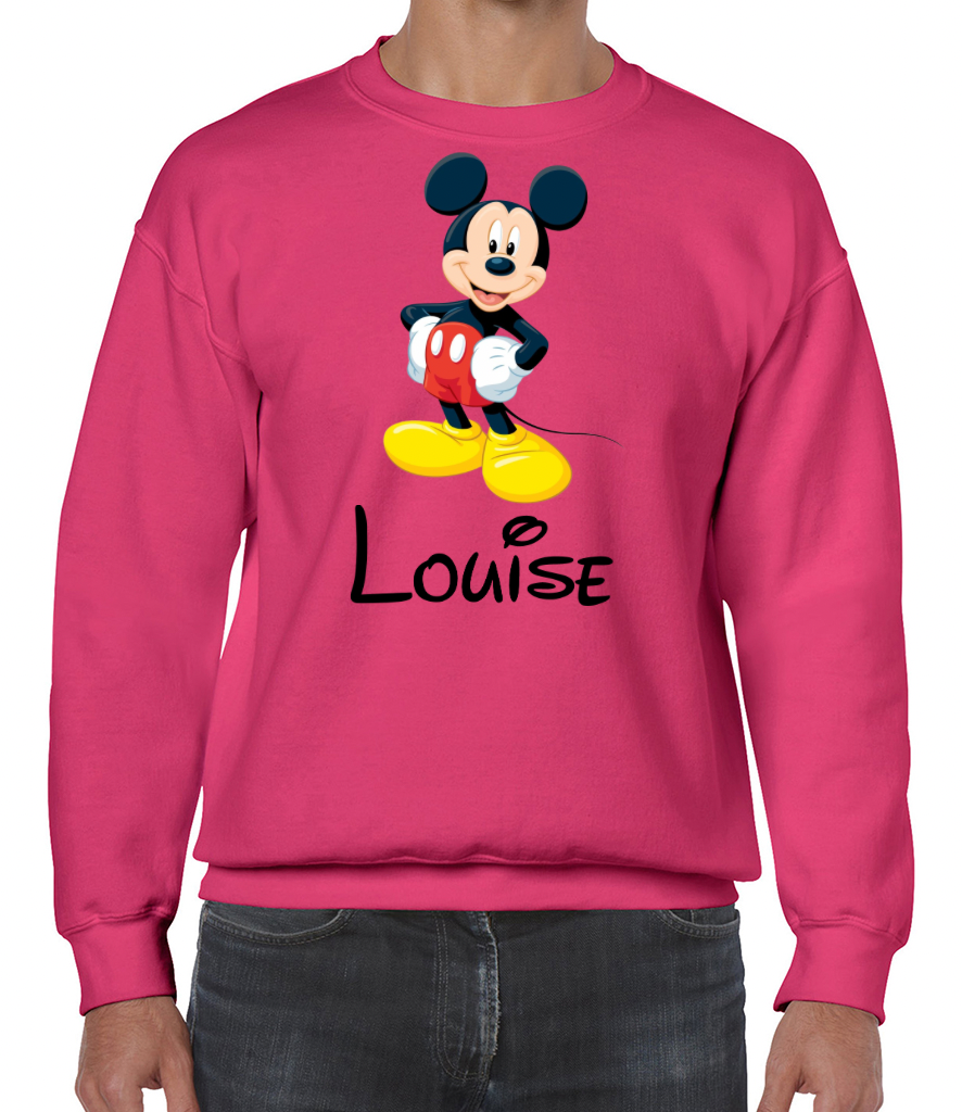 Personalised Adults Character Sweatshirt. Unisex. Gifts for her. Gifts for Him