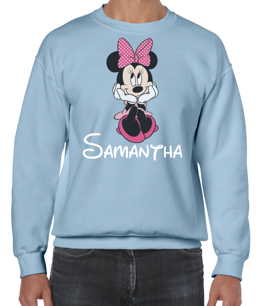 Personalised Adults Character Sweatshirt. Unisex. Gifts for her. Gifts for Him