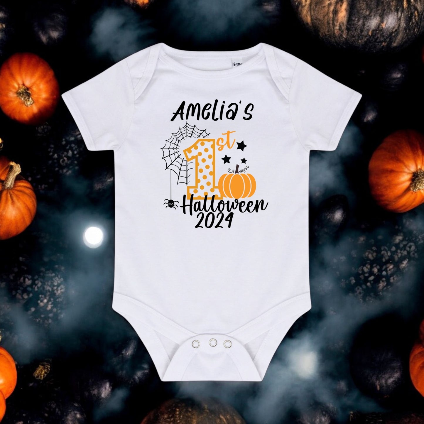 Babies 1st Halloween Vest. Spooky Season.