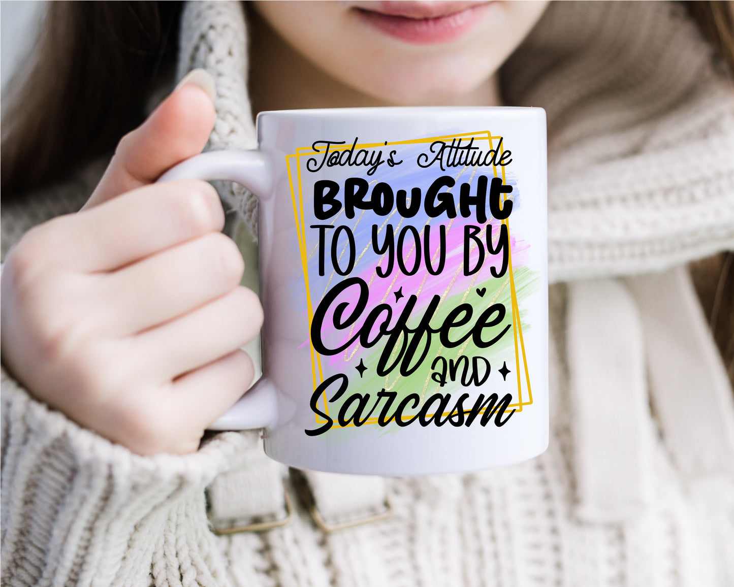 Coffee and Sarcasm Printed Mug