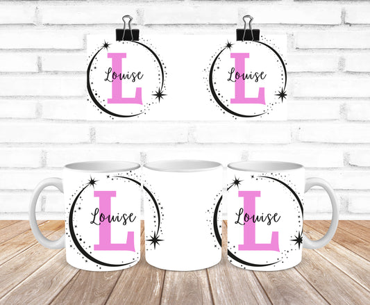 Personalised Initial Letter Name Mug