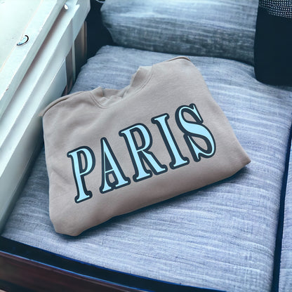 Minimalist Paris Print Sweatshirt.