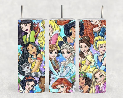 Princess Characters 20oz Tumbler.