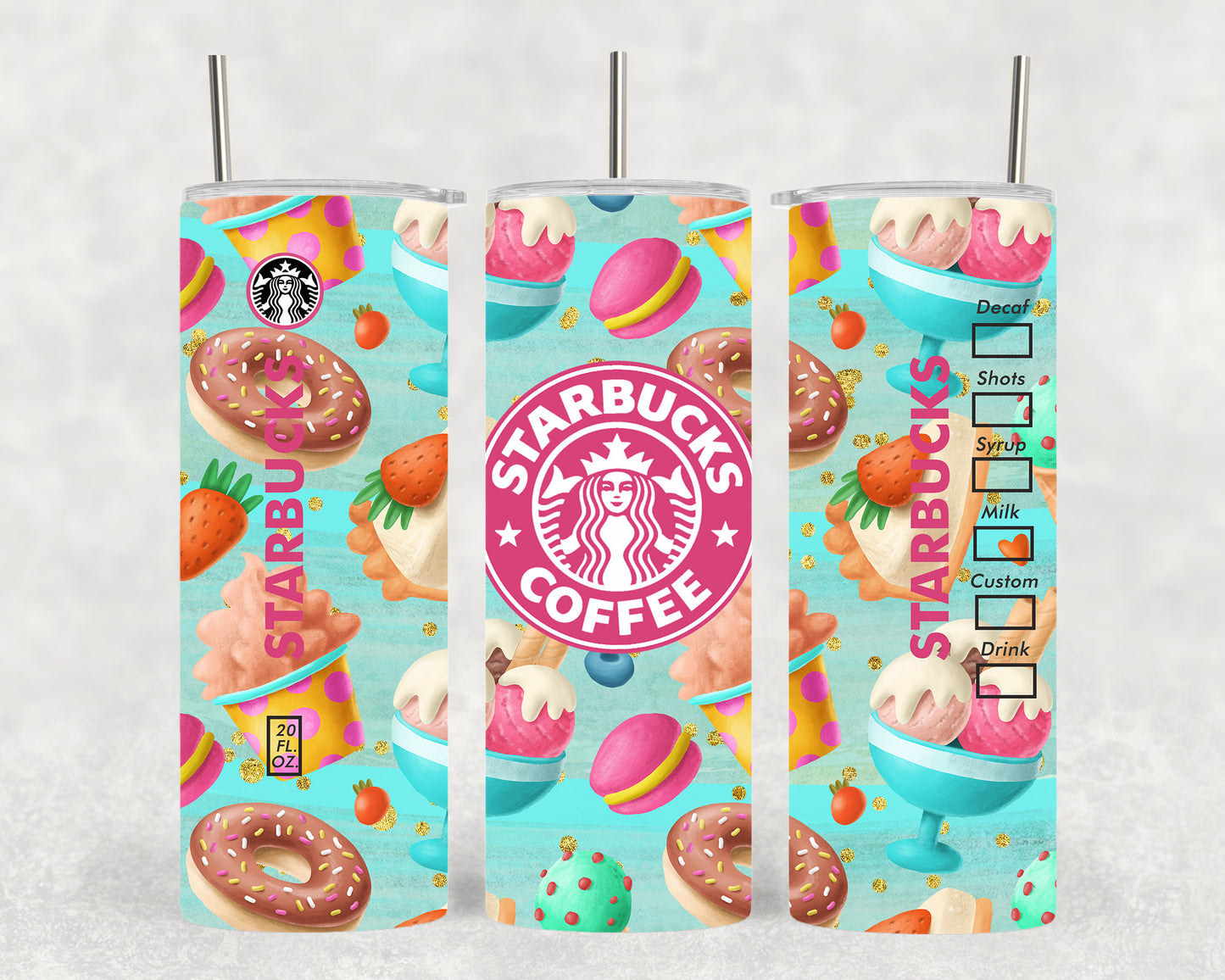 Personalised Starbucks 20oz Tumbler - Sweet treat