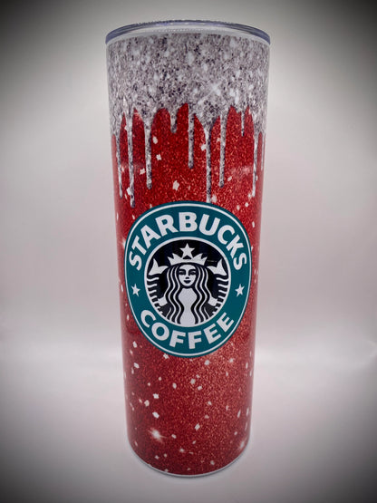 Starbucks 20oz Tumbler - Red Glitter