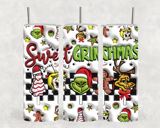 Sweet Grinchmas 20oz Tumbler.