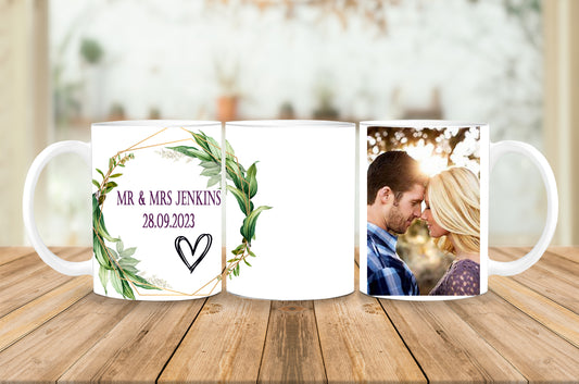 Personalised Couples Wedding Mug