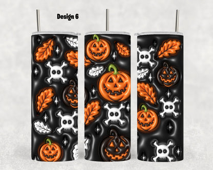 Halloween 20oz Tumbler. Various Designs. Spooky Season.