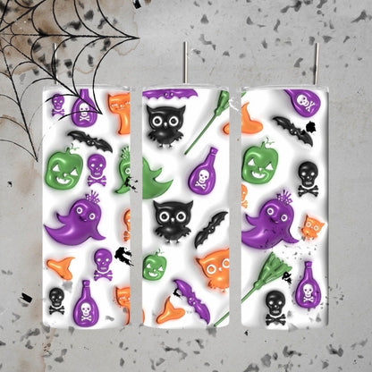 Halloween 20oz Tumbler. Various Designs. Spooky Season.